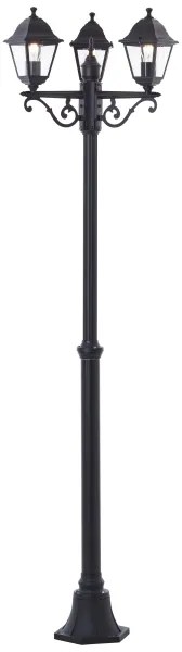 Brilliant - Lampada da esterno NISSIE 3xE27/60W/230V IP44 Nero