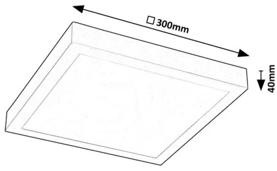 Rabalux 71076 - Pannello a plafone LED DAMEK LED/18W/230V 4000K 30x30 cm