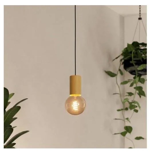 Eglo 900801 - Lampadario a sospensione con filo POZUETA 1xE27/40W/230V marrone