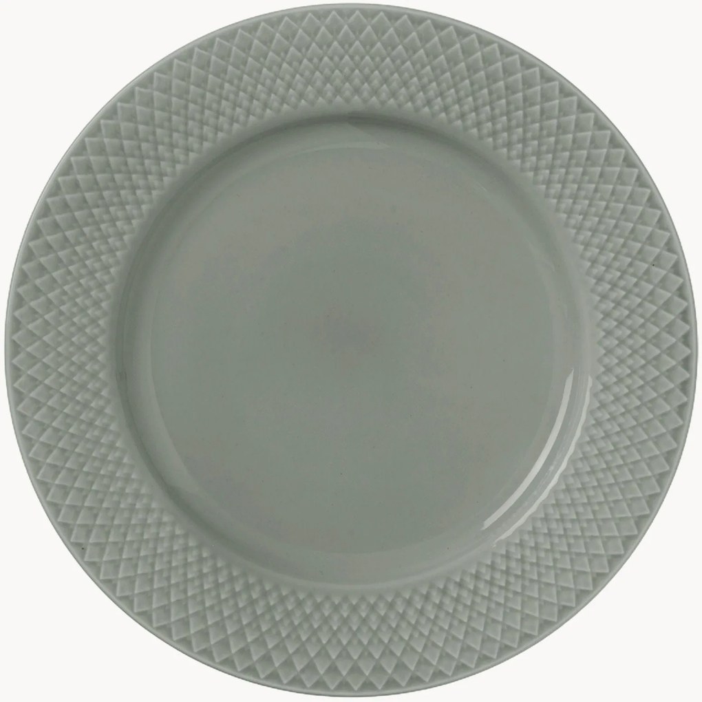 Piatto da colazione in porcellana Rhombe Earth