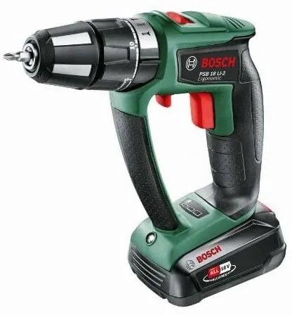 Trapano a percussione psb ergonomic 18 Li Bosch senza carbone 1x2,5Ah - 06039B0300