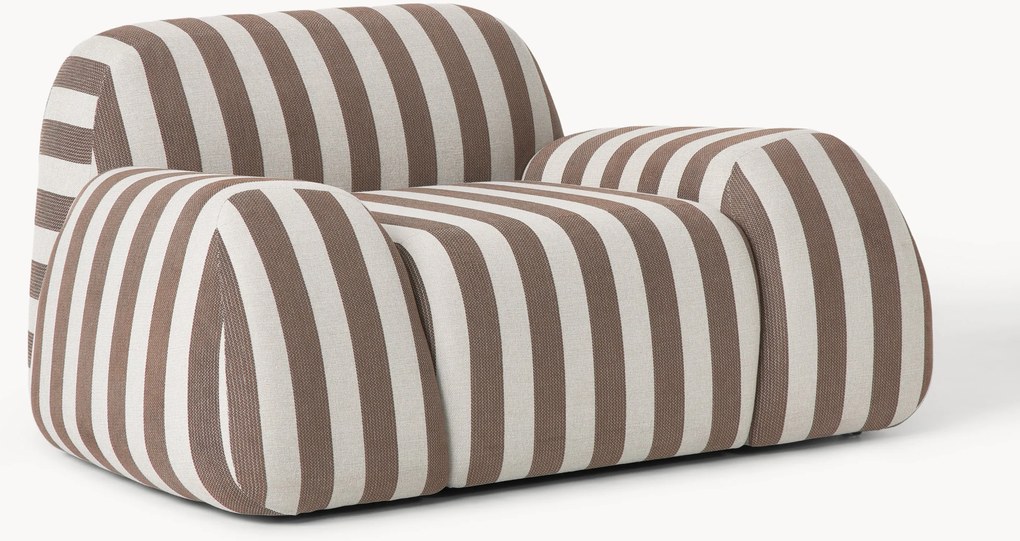 Poltrona lounge a righe Wolke