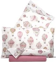 Completo letto matrimoniale mongolfiere rosa SmartDecoHome