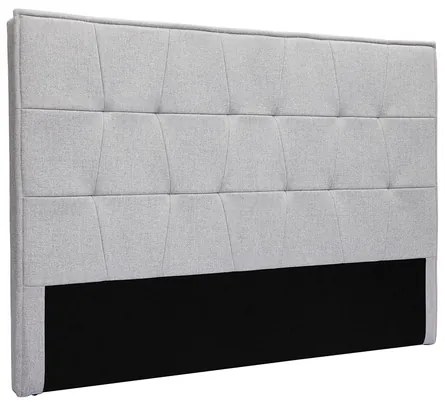 Testata letto in tessuto grigio L170 cm SUKA