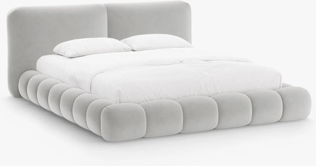 Letto imbottito Solange con contenitore in velluto Magic Velvet – 180x200 cm
