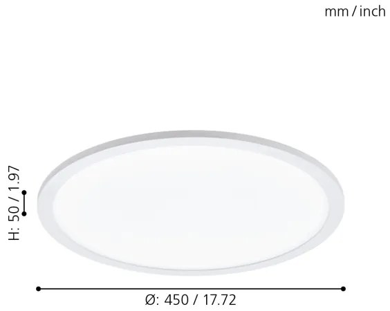 Eglo 98208 - Plafoniera LED dimmerabile SARSINA-A LED/19,5W/230V + Tc