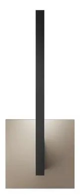 Inlay W1 Linear Applique da Parete Matt Black/Silver Gold - Light-Point