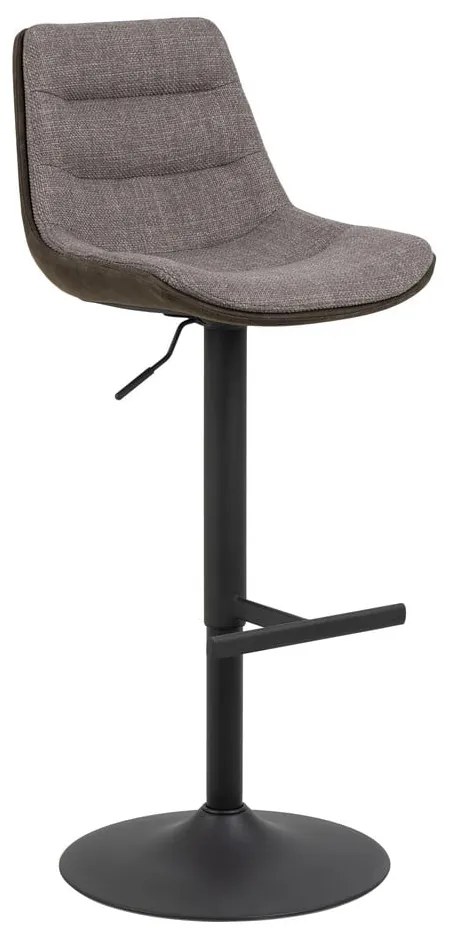 Sgabello da bar grigio con altezza regolabile (altezza della seduta 86 cm) Adisa – Actona