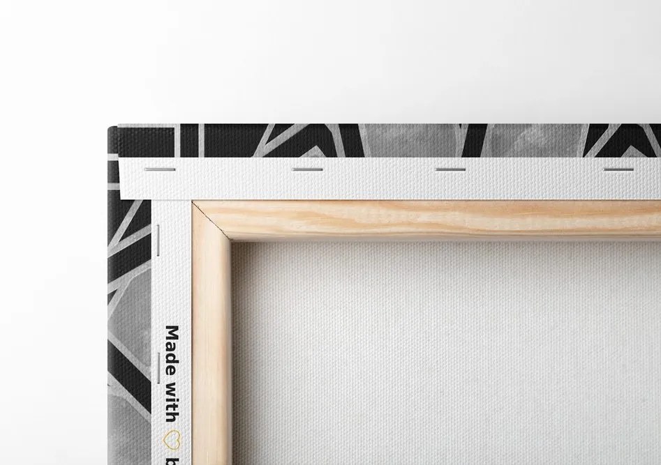 Quadro su tela – Mosaico orientale in bianco e nero