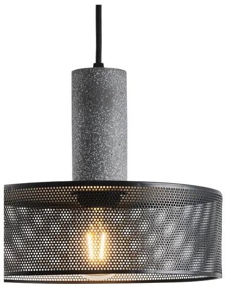 Lampadario a sospensione con filo 1xE27/40W/230V nero