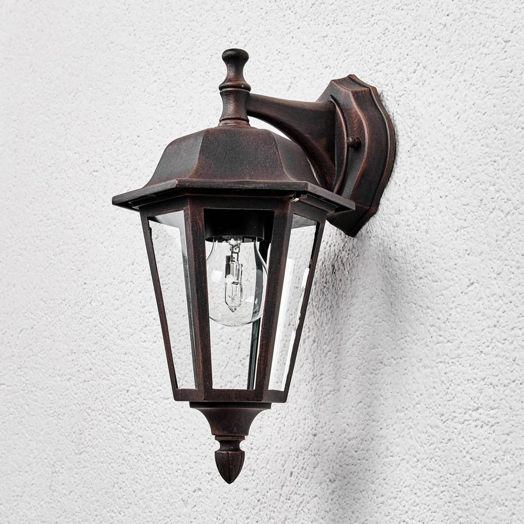 Lindby lampada da esterno applique Lamina, portalampada in alto, lanterna, E27