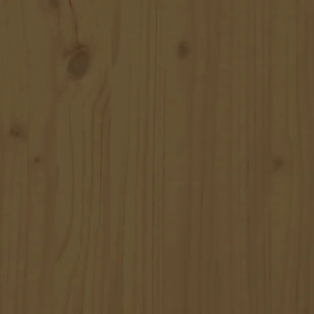 Testiera per letto miele 126x4x100 cm in legno massello di pino