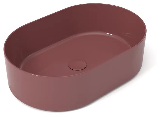 Lavabo da appoggio ovale in ceramica L 60 x P 40 x H 17 cm multicolore