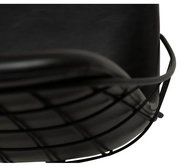 Sedia da pranzo in similpelle nera Sway - DAN-FORM Denmark