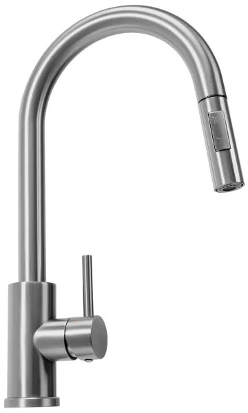 REA-B9146 - Miscelatore per lavello con doccetta estraibile FRESH 39,5 cm nichel