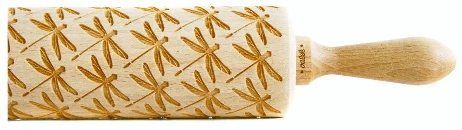Rullo per pasta in legno goffrato Dragonfly - Valek