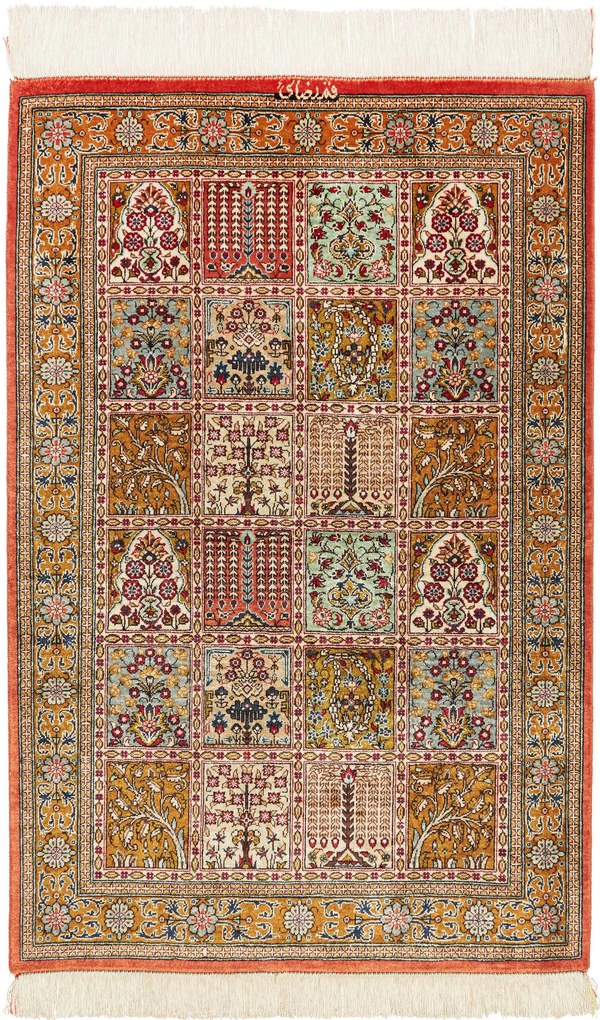 Ghom Tappeto persiano 60x90 (Iran) Annodato A Mano