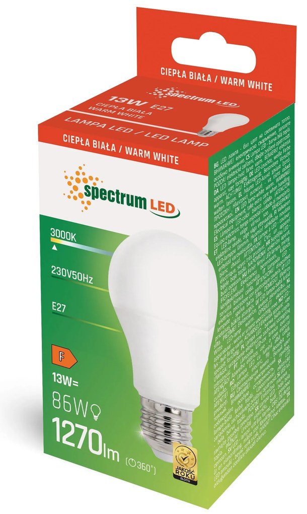 Bulbo LED Caldo E-27 230V 13W 13892