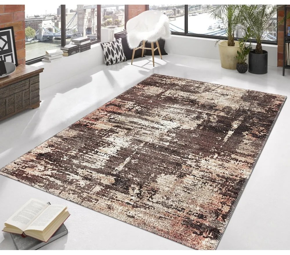 Tappeto marrone Louis, 80 x 120 cm - Vitaus