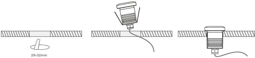 Faretto LED 1W IP65 Tondo Luce Diffusa - Professional Colore Bianco Naturale 4.000K