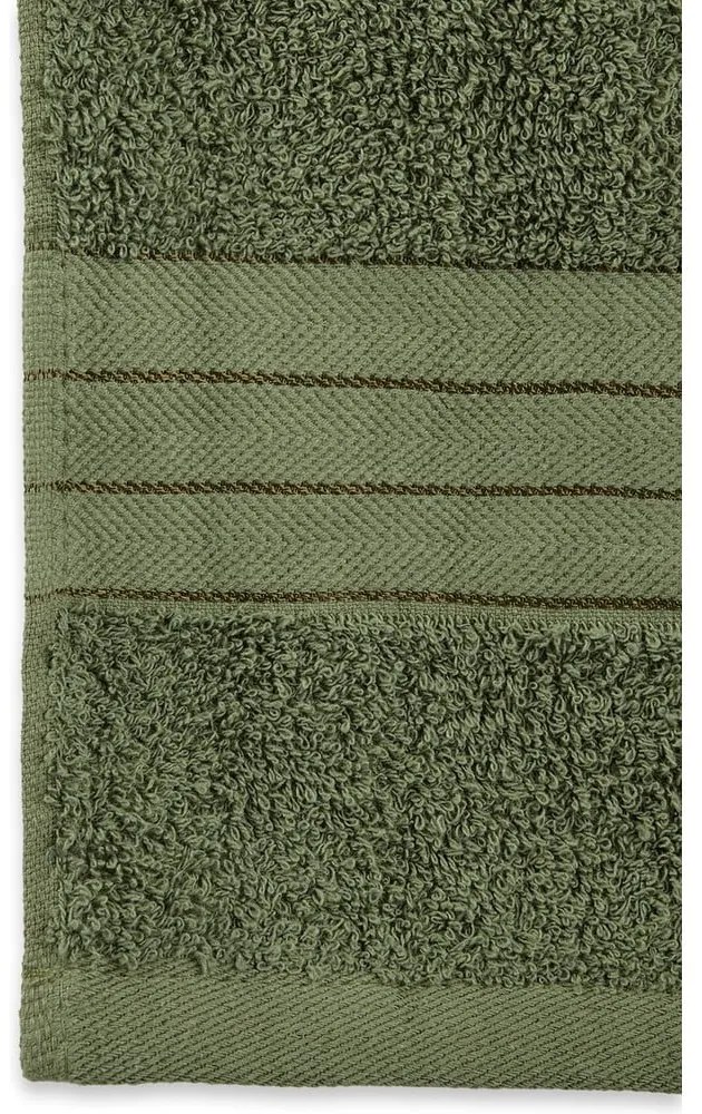 Set di 2 asciugamani in spugna di cotone verde chiaro 70x140 cm - Good Morning