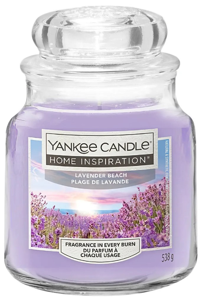 Lavender Beach, candela in giara media Yankee Candle