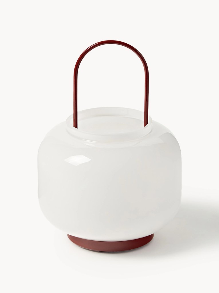 Lanterna in vetro soffiato Lumino, alt. 26 cm