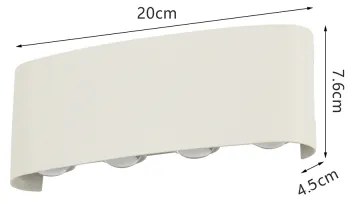 Brilagi - Applique da esterno FLAREBOX LED/8W/230V bianco IP65