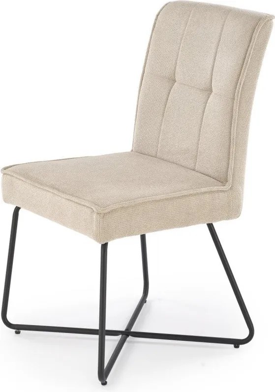 Sedia K534 in tessuto beige