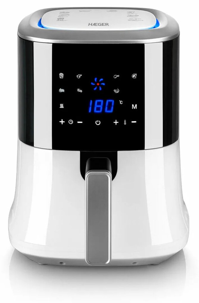 Friggitrice ad Aria Haeger Aero Fryer Bianco 2,2 L 1000 W