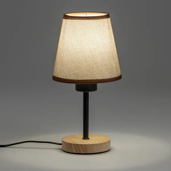 Brilagi - Lampada da tavolo NUBILA WOOD 1xE27/25W/230V quercia/marrone