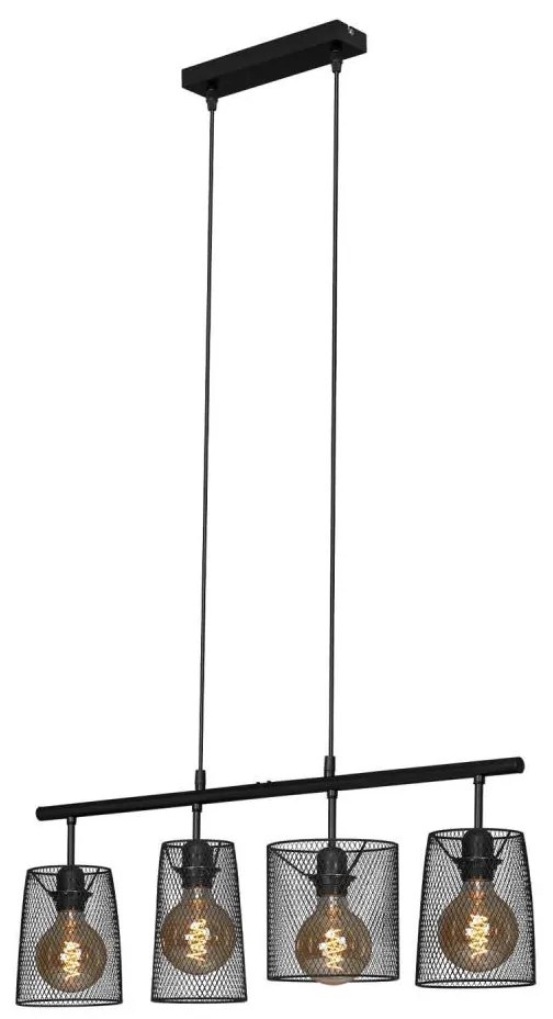 Brilo 4026-045 - Lampadario a sospensione con filo RETRO 4xE27/60W/230V