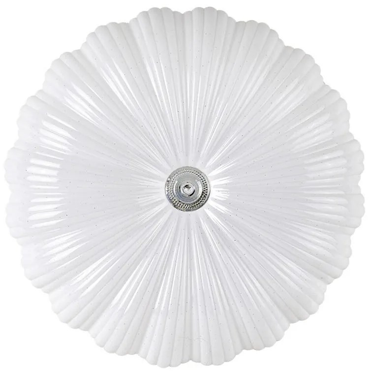 Plafoniera LED neoclassico Persia, bianco Ø 49 cm, luce con 3 temperature di colore dimmerabile NOVECENTO