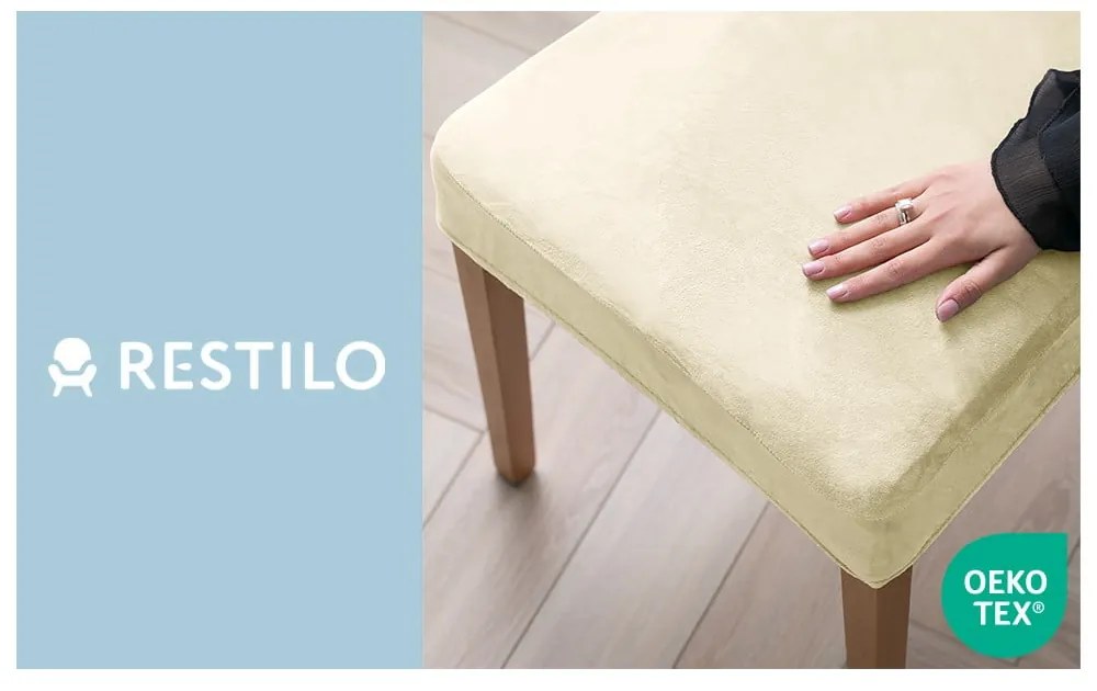 Coprisedia color crema con rivestimento elastico per sedie 48 cm Sento – Restilo