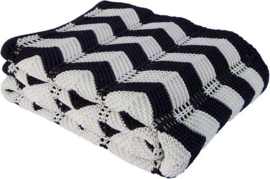 Copriletto in cotone blu scuro Cozy, 130 x 170 cm - Homemania Decor