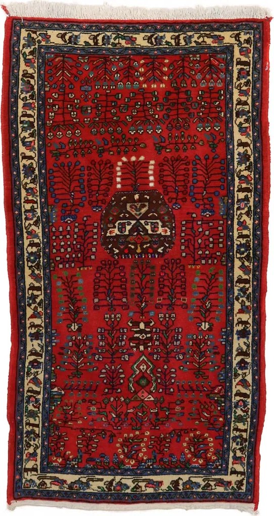 Sarouk Tappeto persiano 70 x 130 Verde (Iran) Annodato A Mano