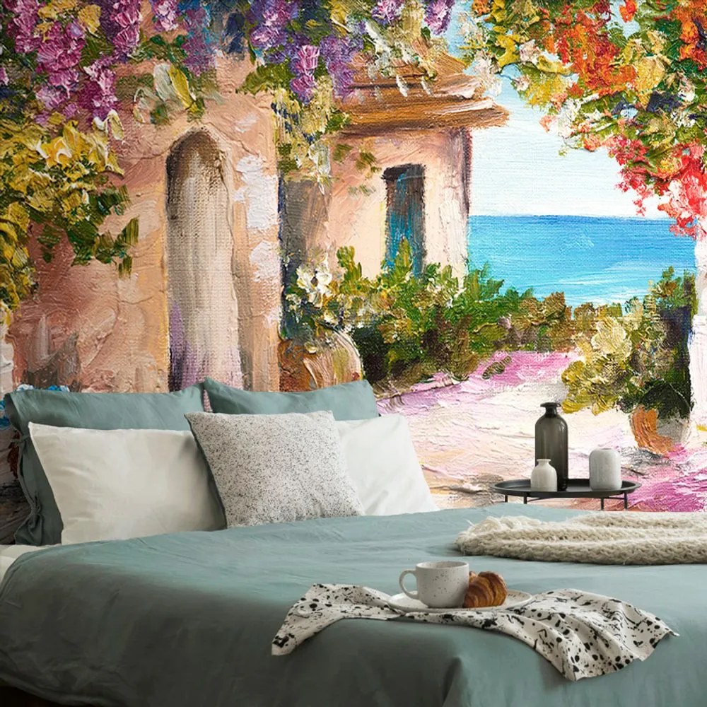 Carta da parati – Cottage costiero estivo