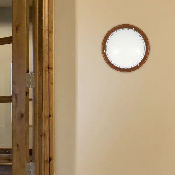 Brilagi - Plafoniera ORBIS 1xE27/60W/230V Ø 30 cm finitura pino