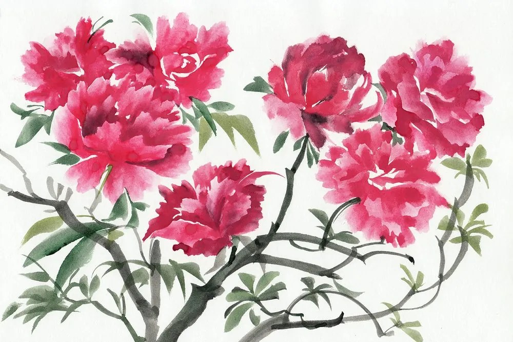 Carta da parati – Fiori di azalea