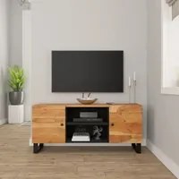 Mobile Porta TV 105x33x46 cm in Legno Massello di Acacia cod mxl 16597