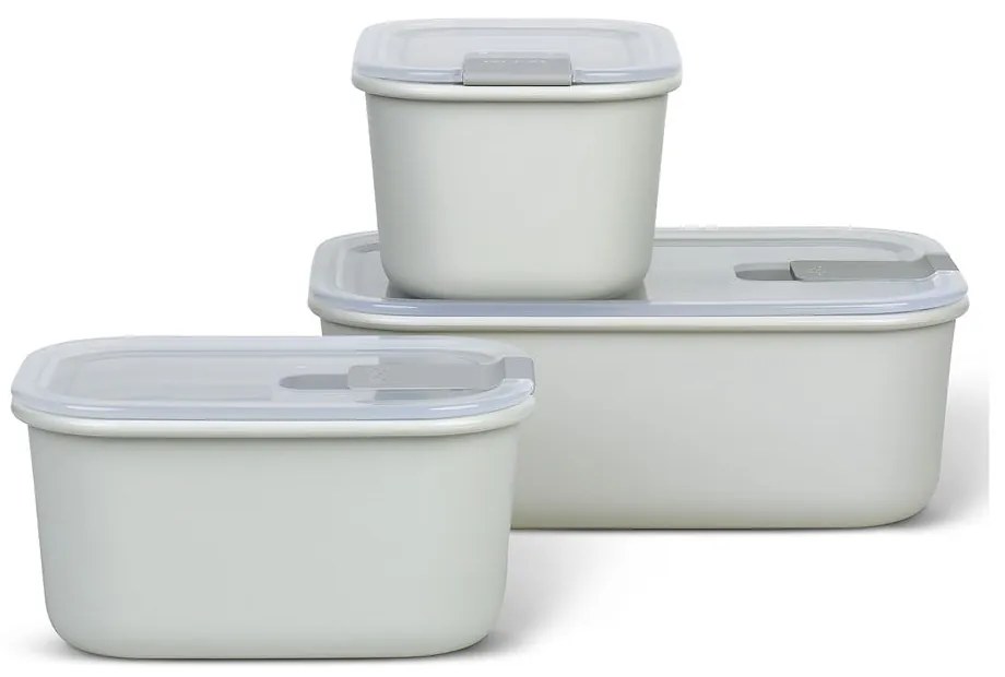 Scatole per alimenti in set da 3 Nordic white - Mepal