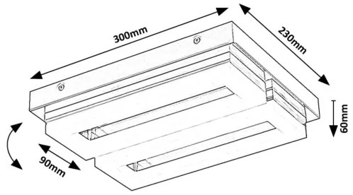 Rabalux 75020 - Plafoniera LED da bagno BLAS LED/24W/230V 4000K