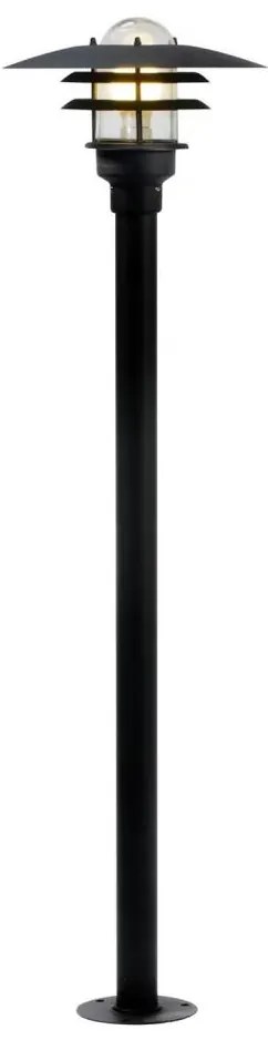 Nordlux - Lampada da esterno LONSTRUP 1xE27/60W/230V IP44 nero 116 cm