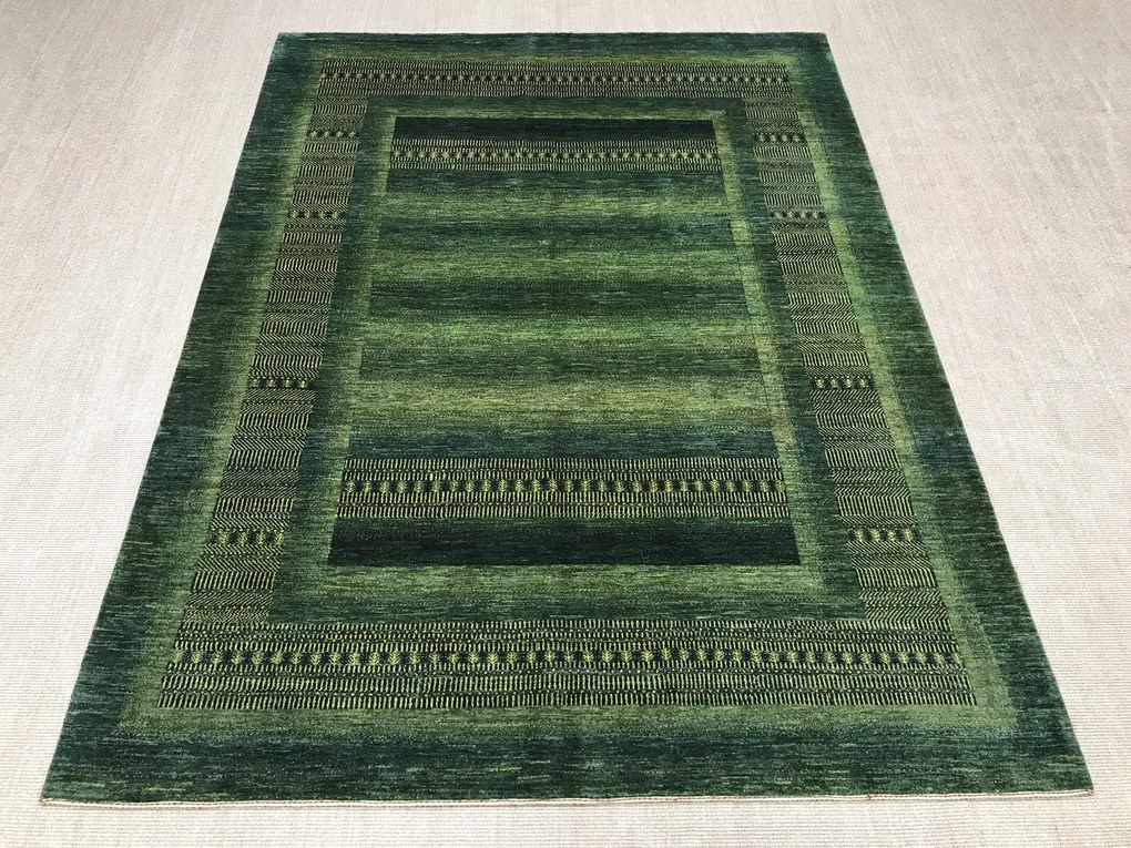 Loribaft Tappeto persiano 220 x 290 Verde (Iran) Annodato A Mano