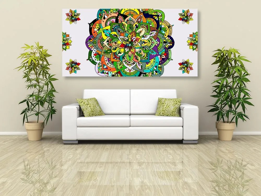 Quadro su tela – Mandala verde