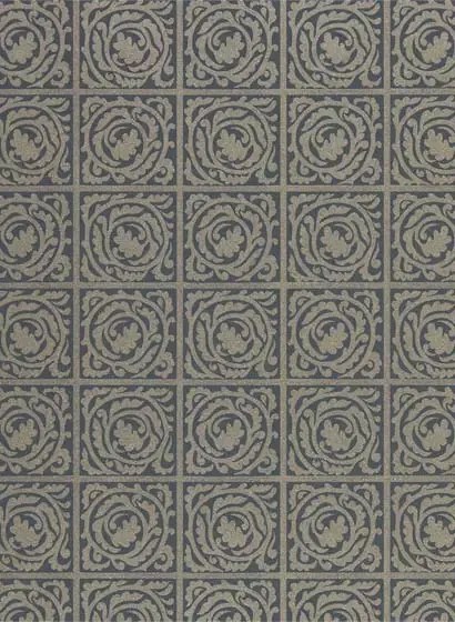Tapete Pure Scroll von Morris & Co. - Black Ink