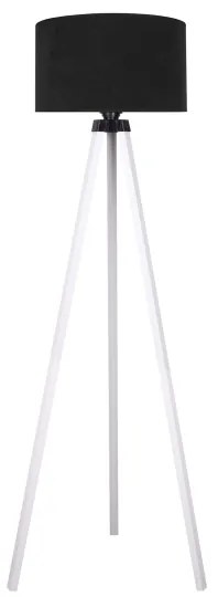 Brilagi - Lampada con piedistallo VELVET 1xE27/60W/230V bianco/nero