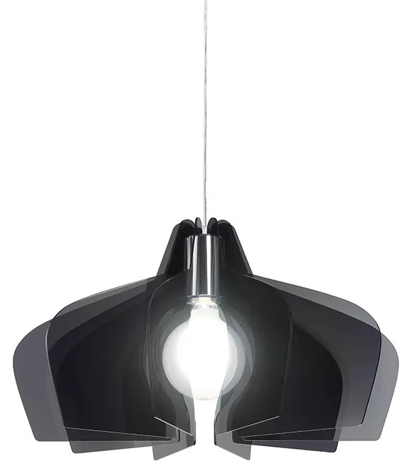 Sospensione Moderna Bellatrix 1 Luce In Metacrilato Fume' Space Collection