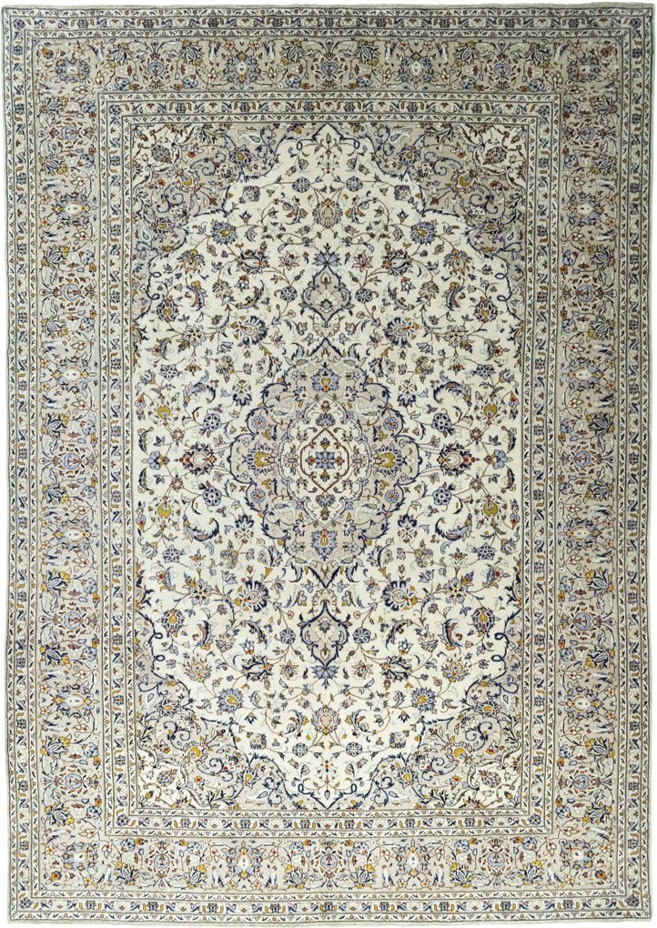 Kashan Tappeto persiano 250 x 350 Beige (Iran) Annodato A Mano
