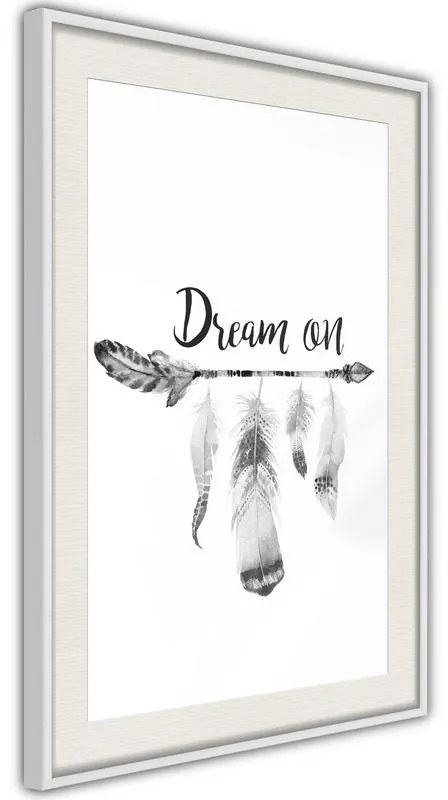 Poster  Dreamer  Cornice Quadri Cornice nera con pass-partout, Larghezza x Altezza Home decor 20x30